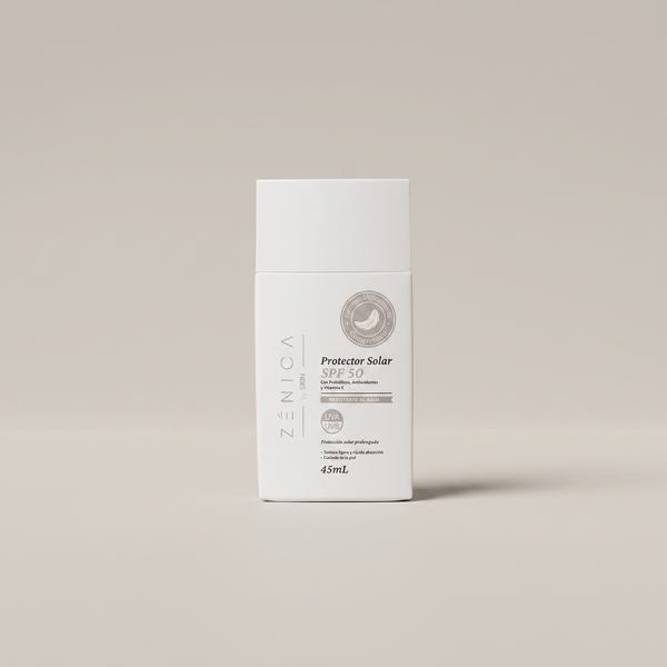 Protector Solar SPF 50 Zénica, textura ligera UVA/UVB