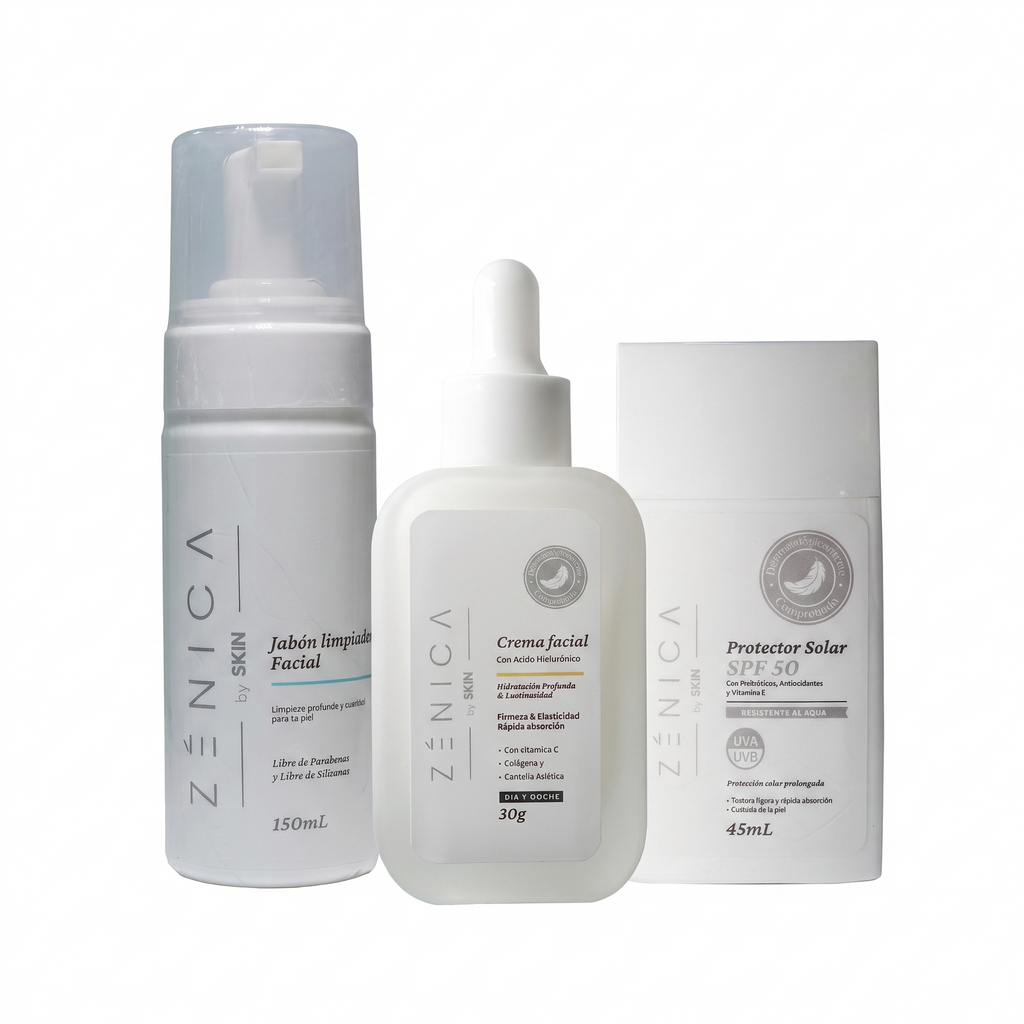 Kit Glow Diario Zénica — rutina facial completa