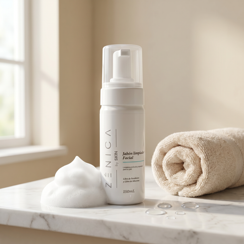 Jabón Limpiador Facial en espuma Zénica — frasco
