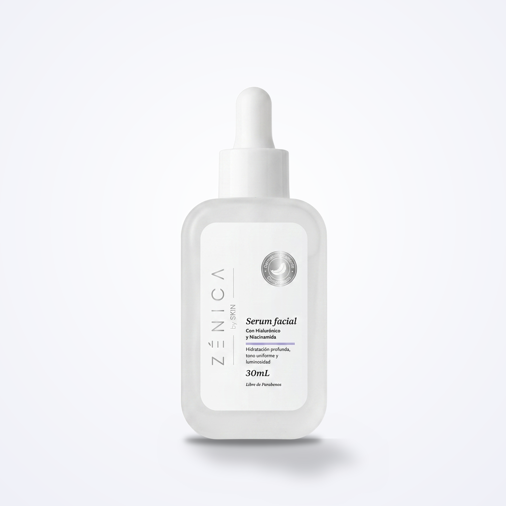 Serum Reparador Zénica by SKIN — frasco 30 mL, con Hialurónico y Niacinamida