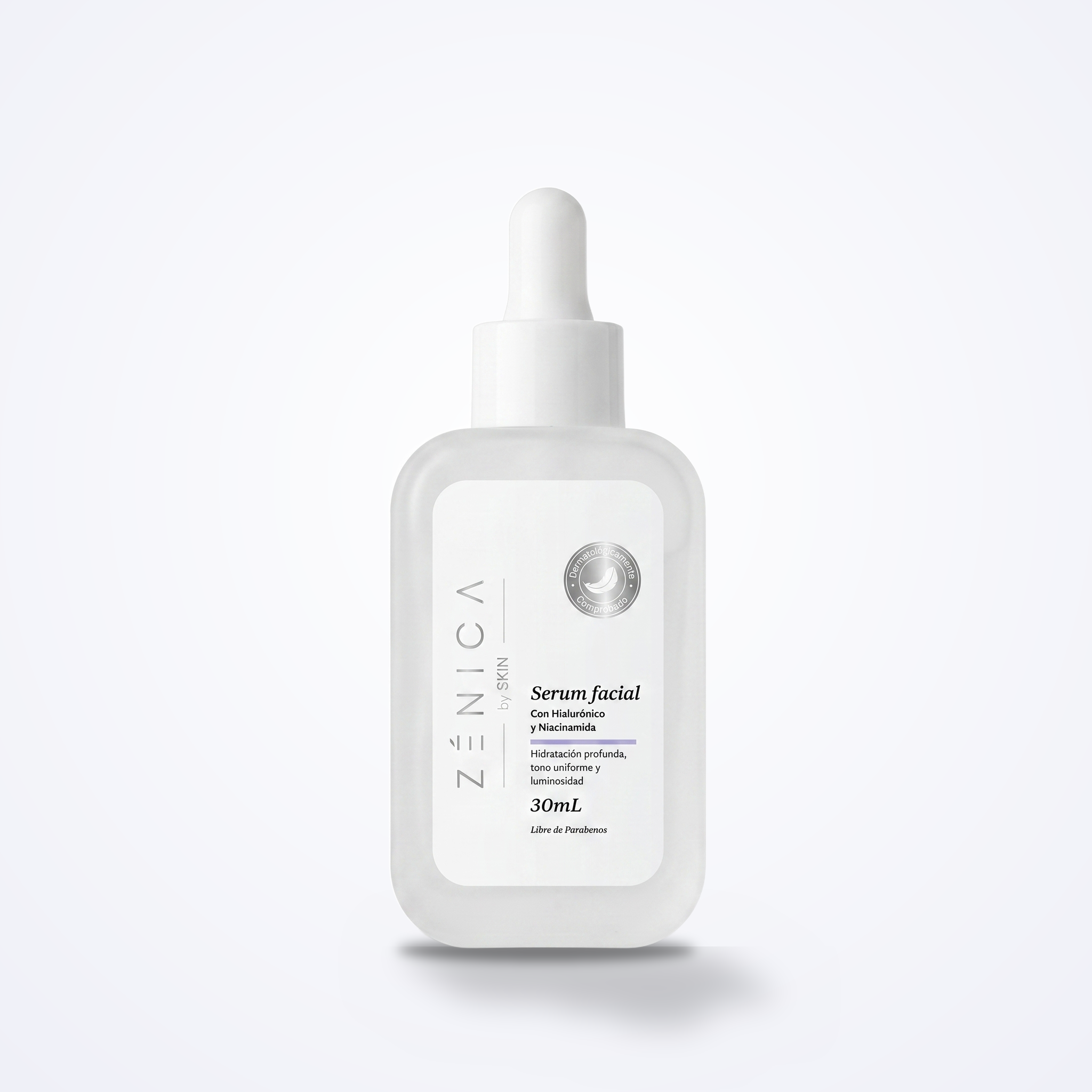 Serum Reparador Zénica by SKIN — frasco 30 mL, con Hialurónico y Niacinamida