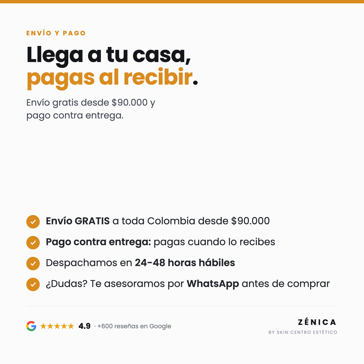 Envío gratis a toda Colombia desde $90.000 y pago contra entrega — Zénica